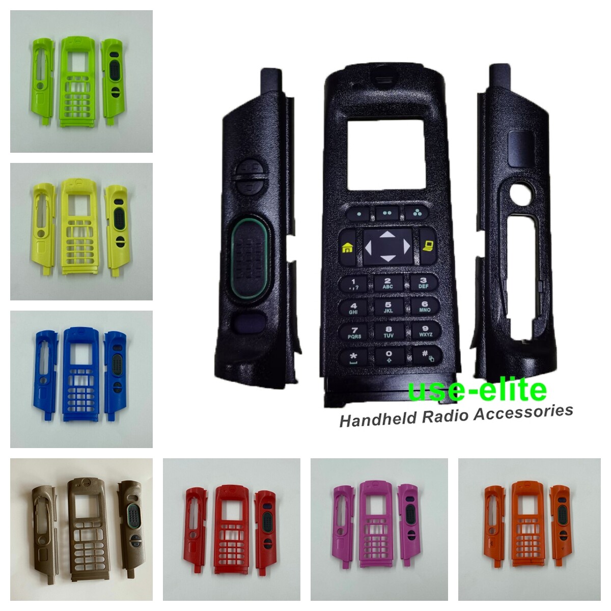 Colorful Replacement Housing Case for APX8000 APX6000 M3 With Rubber Keypad