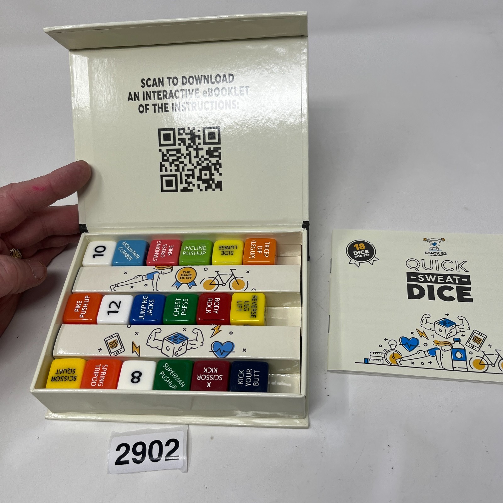 Quick Sweat Dice Game Exercise Dice - Stack 52 18 Dice Mega Set COMPLETE