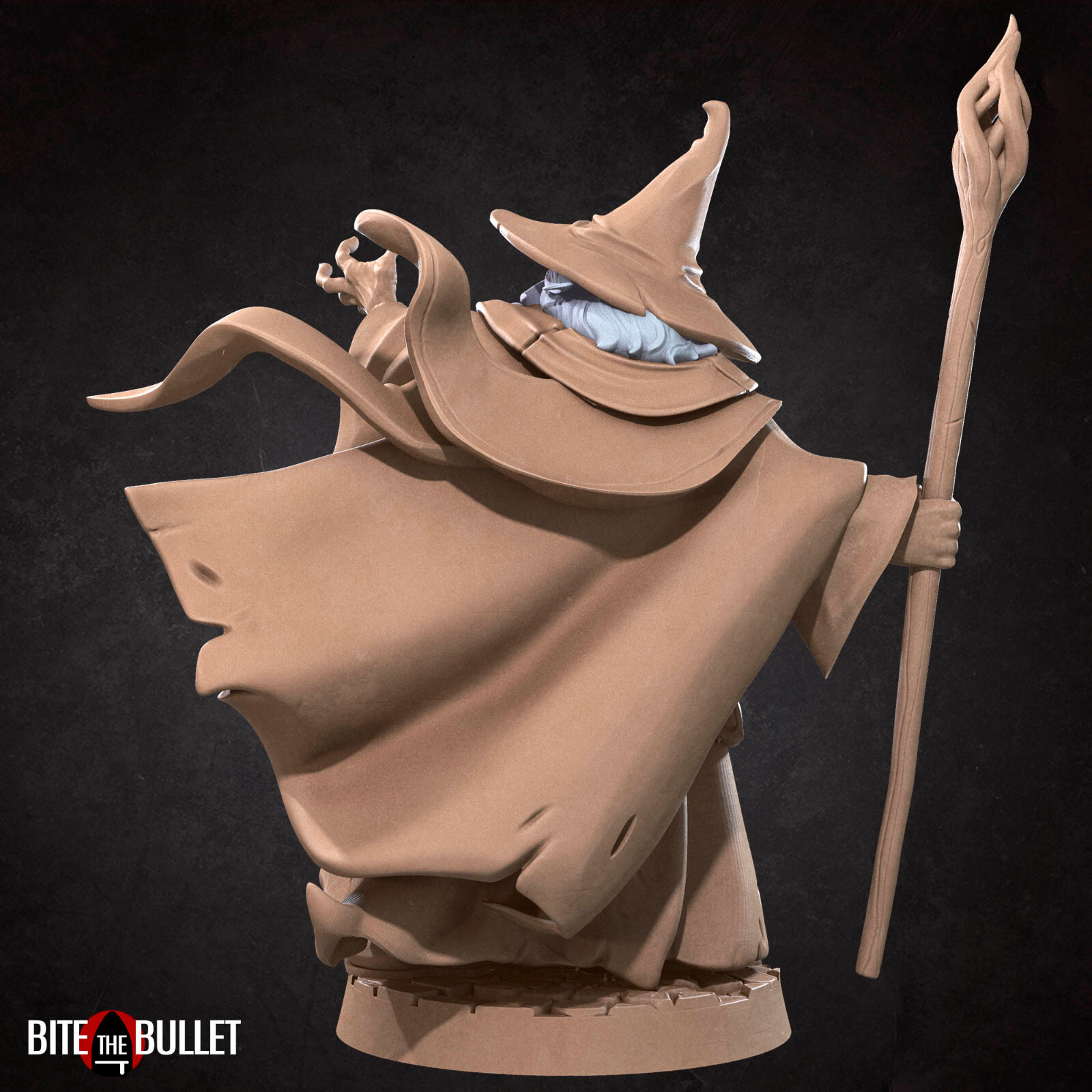 Human Wizard / Mage - Bite the Bullet - Dungeons and Dragons