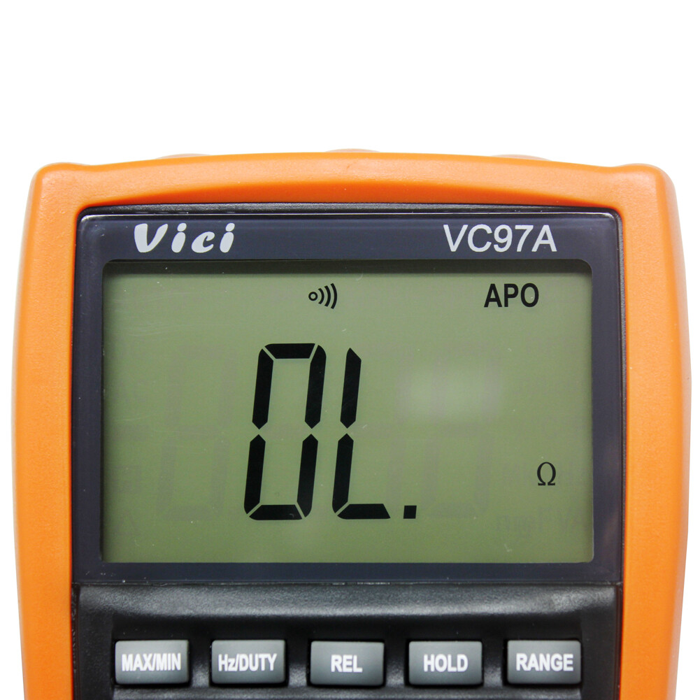 AideTek VC97A Auto range multimeter tester T-RMS back light current buzz hold US