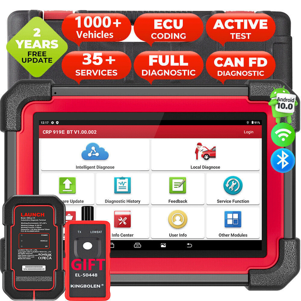2026 LAUNCH X431 CRP919E BT Bidirectional Car Diagnostic Scanner Tool ECU Coding
