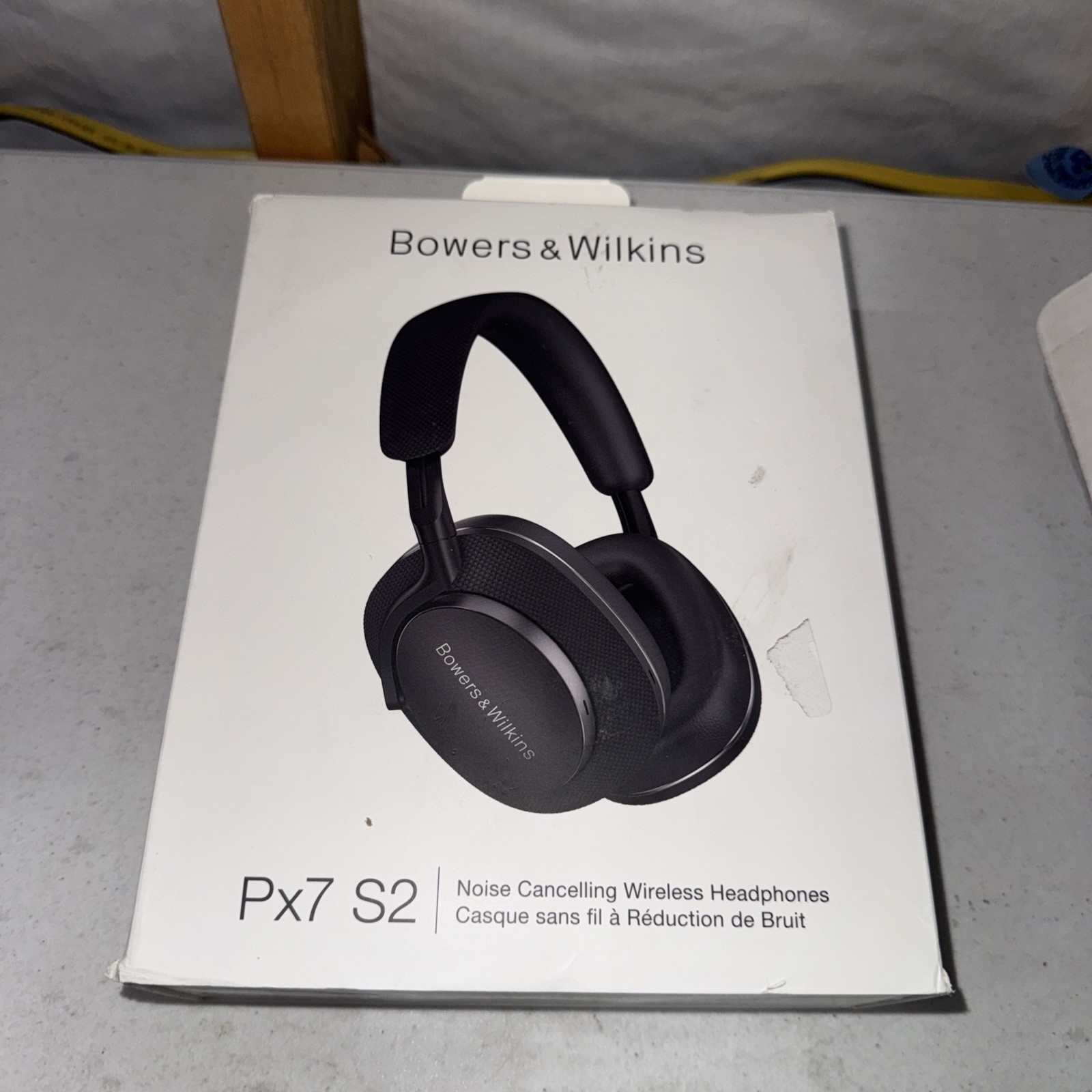 Bowers & Wilkins PX7 S2 On-Ear Headphones, Bluetooth, Microphone, ANC, Black