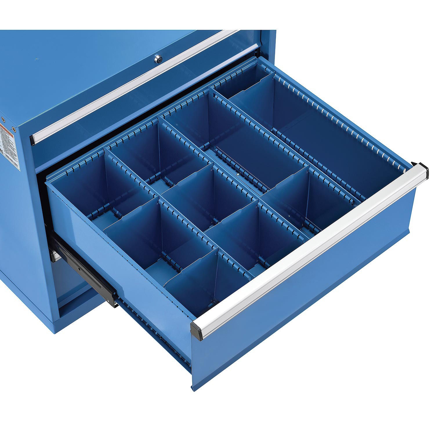 Divider Kit for 10"H Drawer of Modular Drawer Cabinet 3 Long  6 Short  Blue