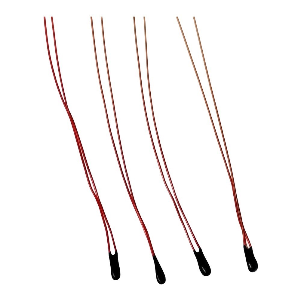 10 pcs 10K Thermistor MF52B B3950 1% Tolerance 100mm Wire Temperature Sensor