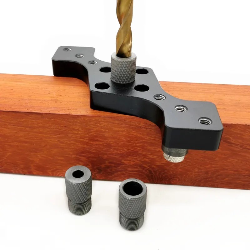 Pocket Hole Jig Drill Guide Self Centering Doweling Locator 6 8 10mm Tool Set