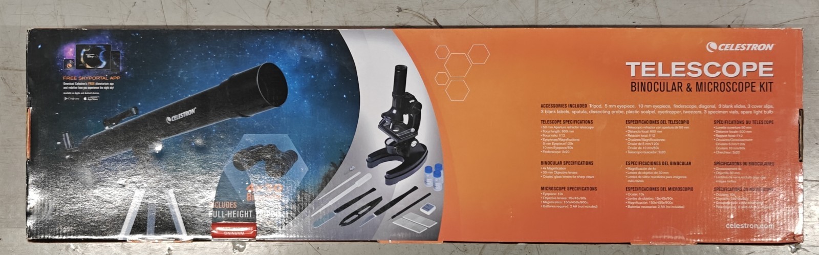 Telescope, Microscope & Binocular Science Kit, Celestron International 22010