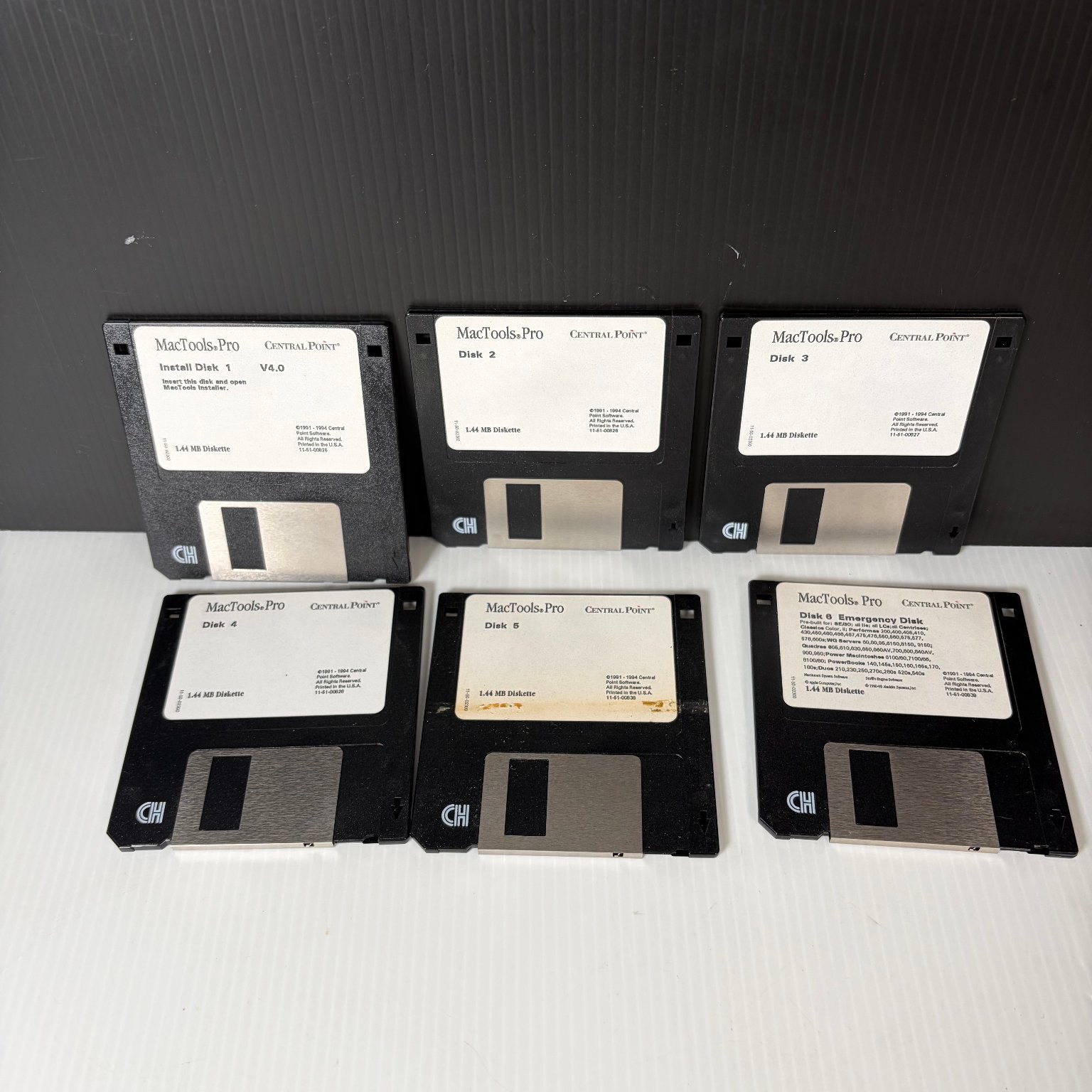 Central Point MacTools Pro Version 4 for Macintosh 3.5" Floppy Disk Set of 6