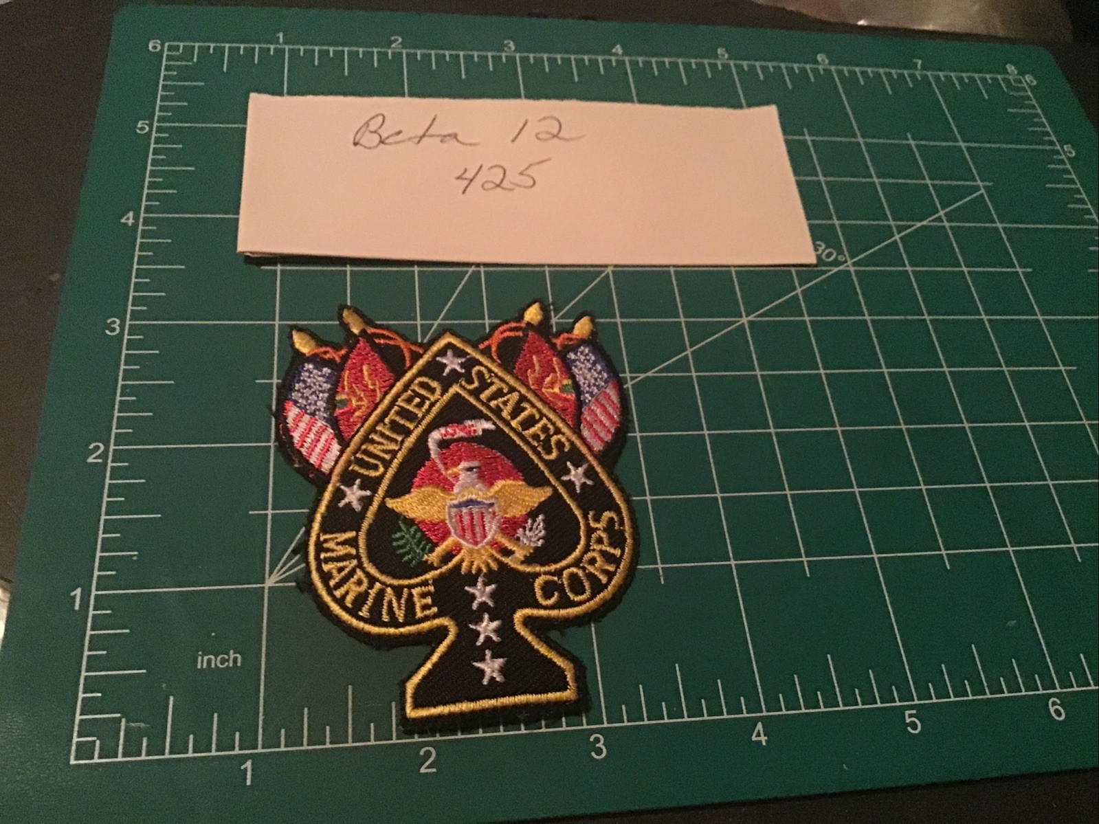 UNITED STATES MARINE CORPS SPADE Patch