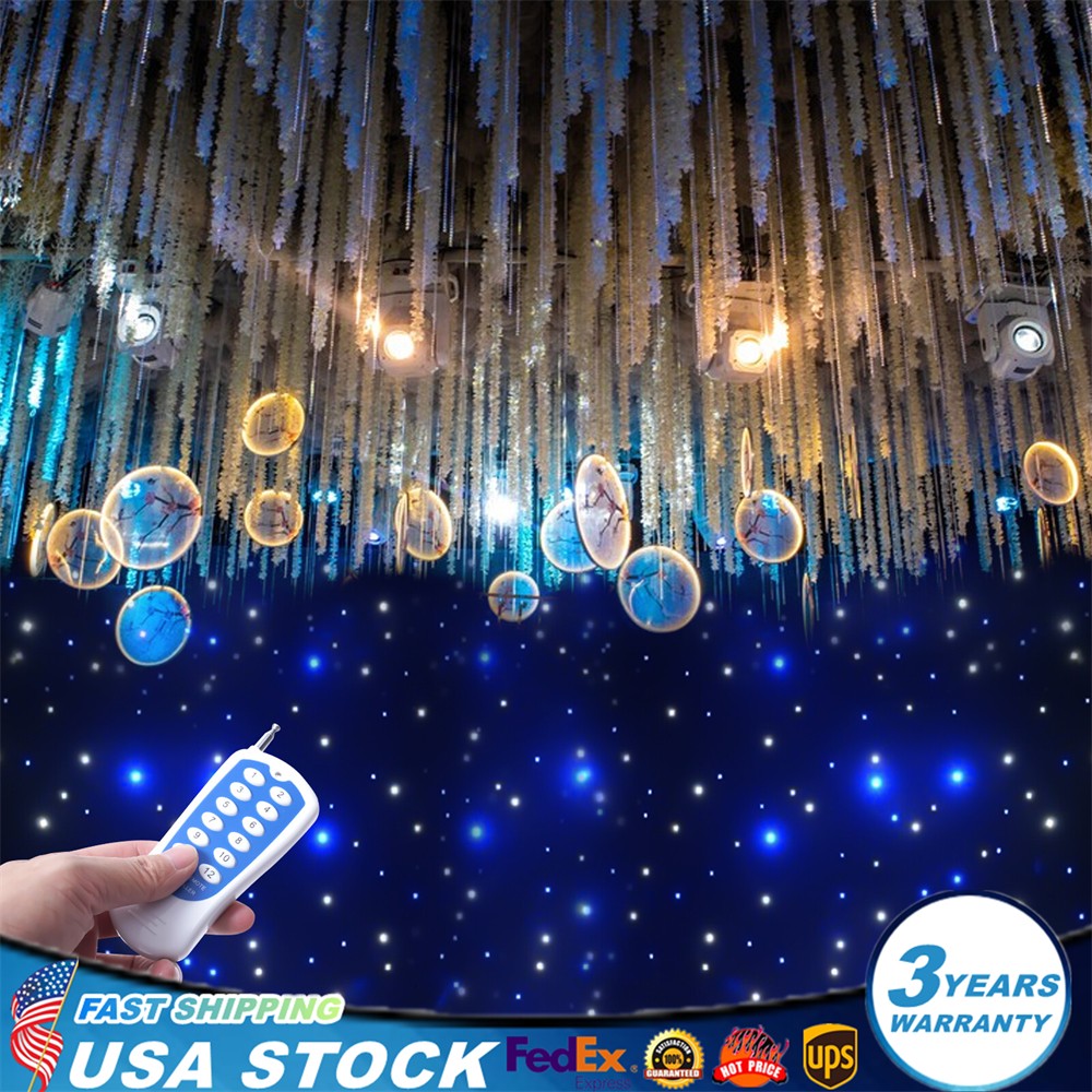 20x10FT DMX512 LED Star Stage Backdrop Curtain Background Starry Sky +Controller