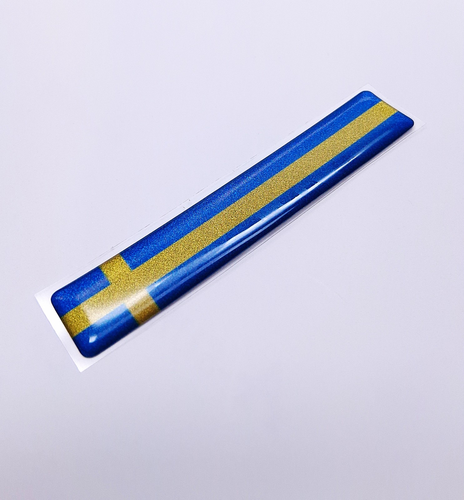 SWERIGE SWEDEN SWEDISH FLAG 3D EPOXY CAR EMBLEM FLEXIBLE DURABLE WATERPROOF