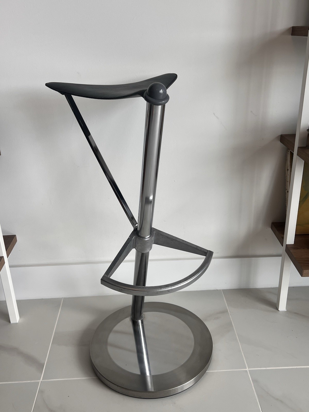 Ramon Benedito Frenesi Stool Stendig Transatlantic 1985 Aluminum Spain