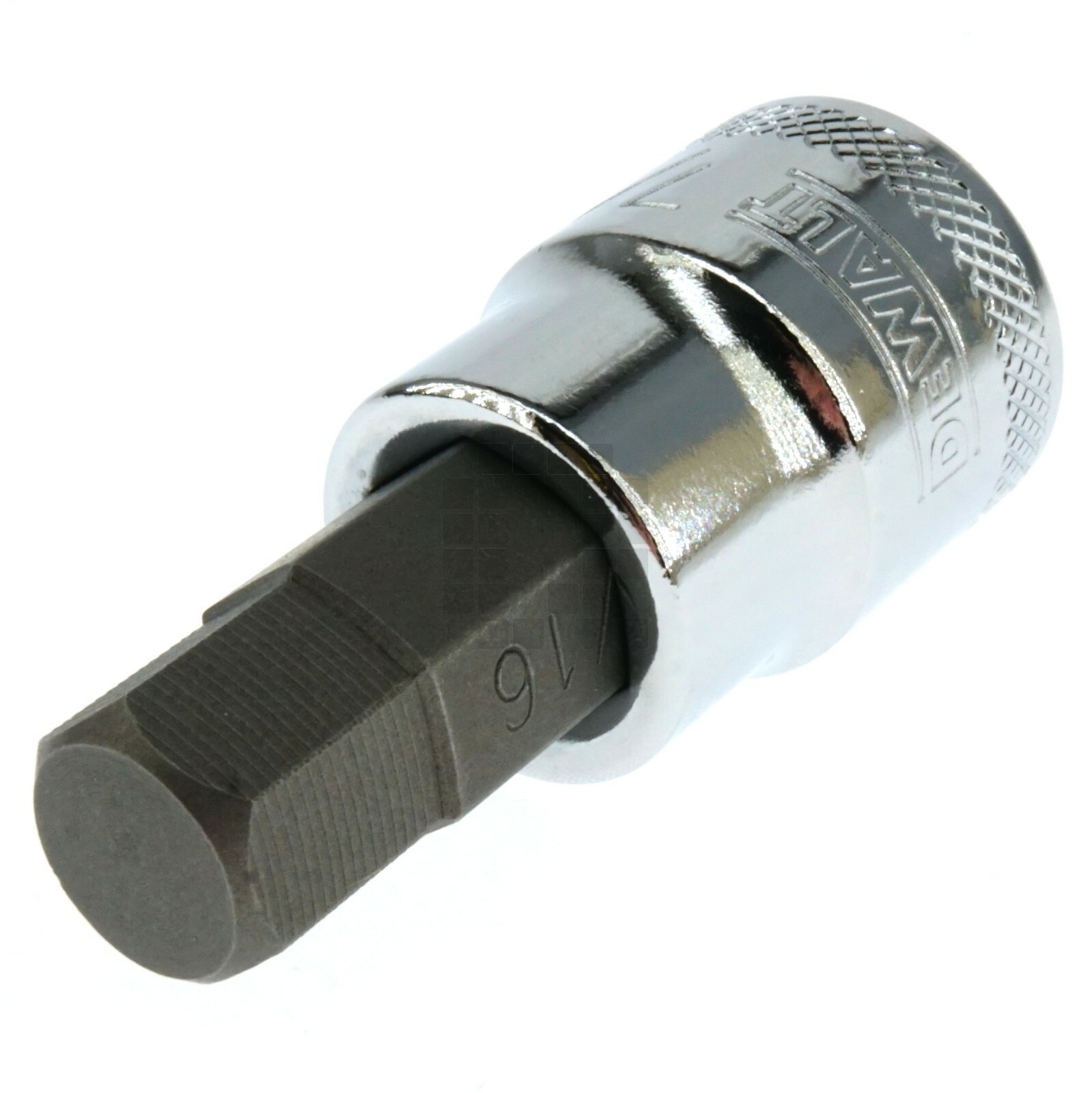 Dewalt DWMT74634OSP 7/16" Chrome Hex Bit Socket, 3/8" Drive, 74-634D