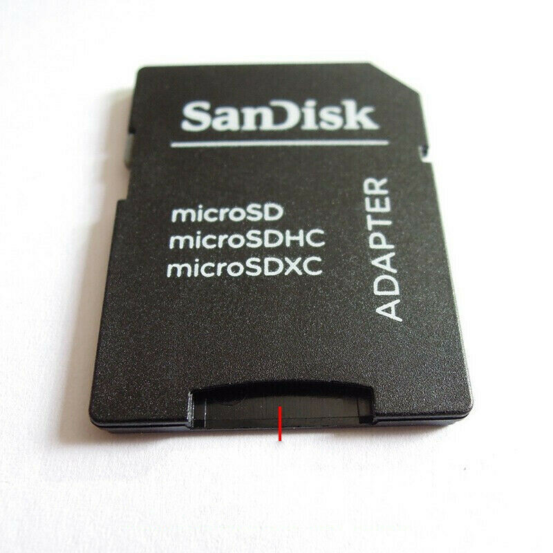 3x SanDisk Micro SD to SD Card Adapters + Hard Case – New