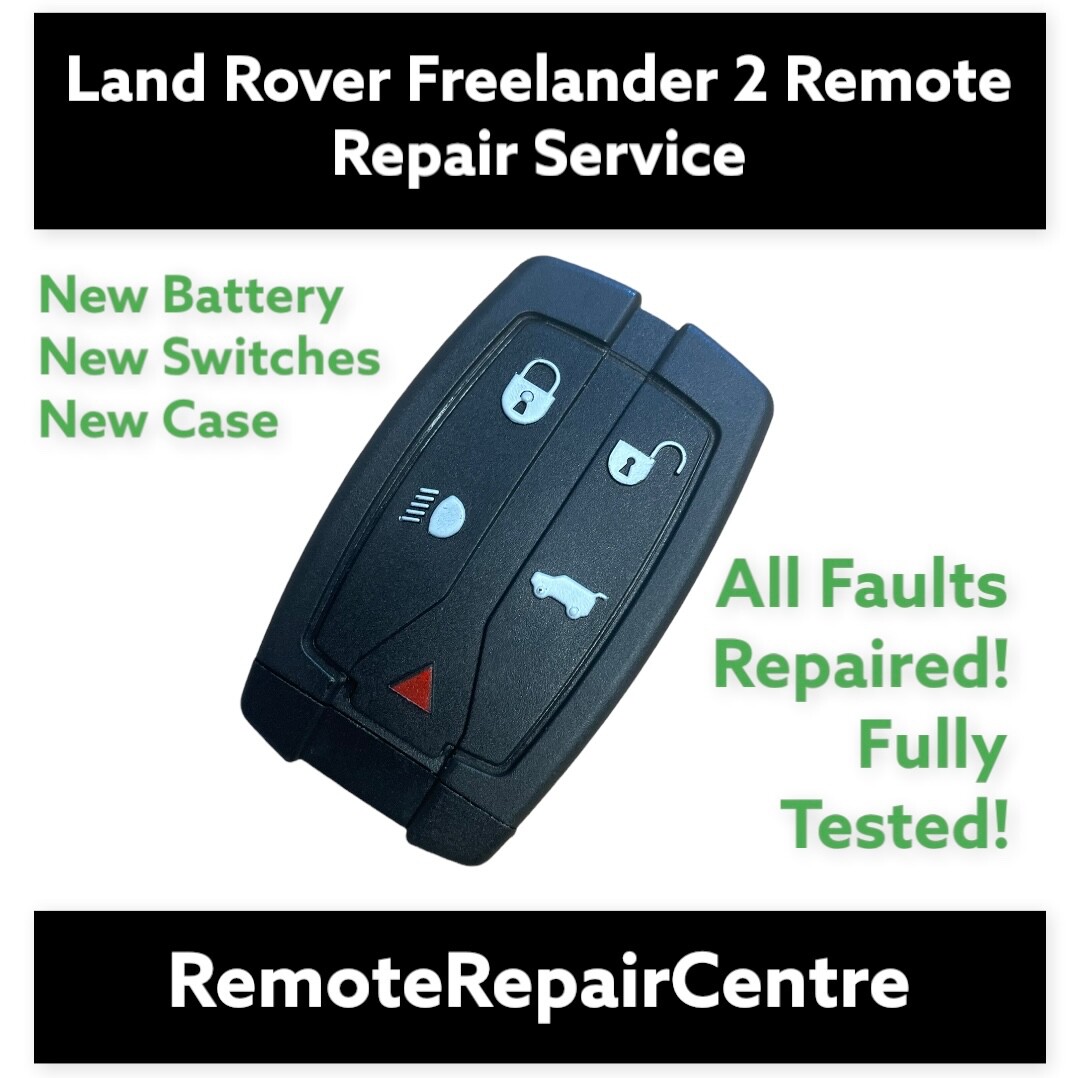 LAND ROVER FREELANDER 2 car key fob repair rechargeable battery replacement