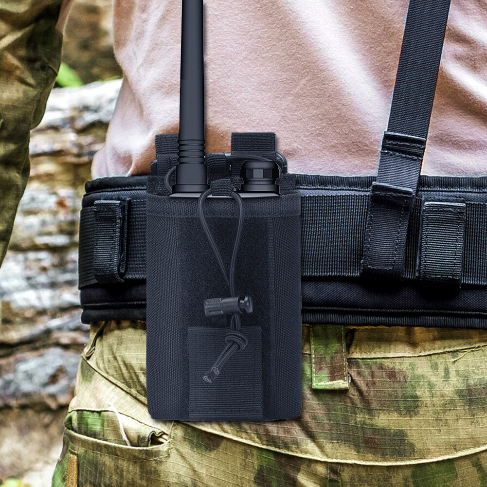 Tactical Molle Pouch Radio Walkie Talkie Holder Bag Belt Pack Magazine Pouch