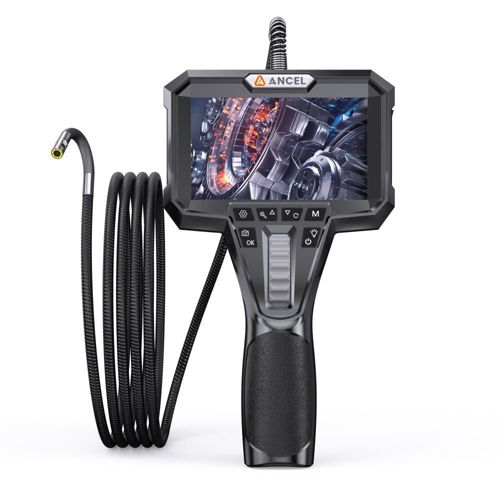 ANCEL AN302 6.5mm Two-Way Articulating Borescope Endoscope Camera for Inspection