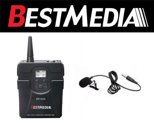 Best Media BM-482U Belt Pack & Lavalier Microphone Piece (Accessorries Only)