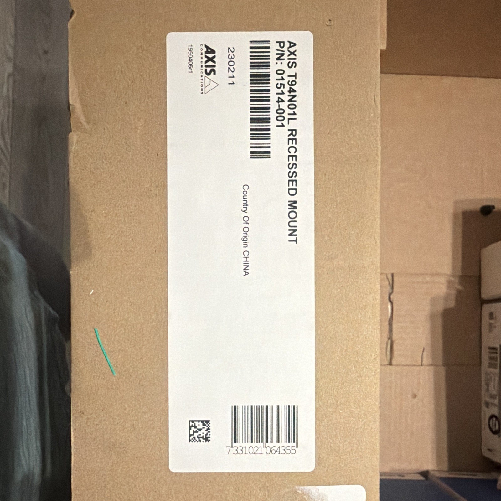 AXIS T94A01L Recessed Mount Surveillance Camera Bracket, 01514-001