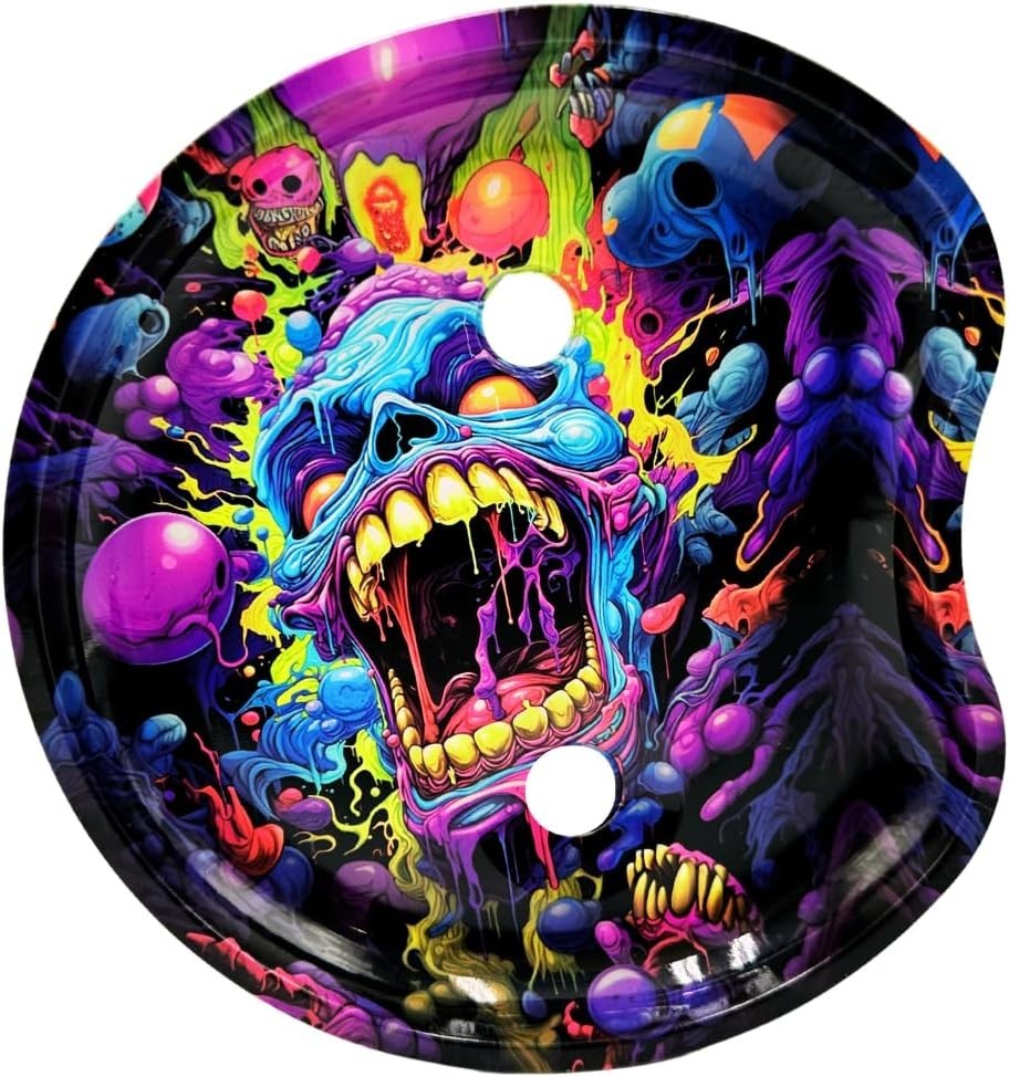 G‑Pin Rolling Console Tray Zombie Print Foldable Stand