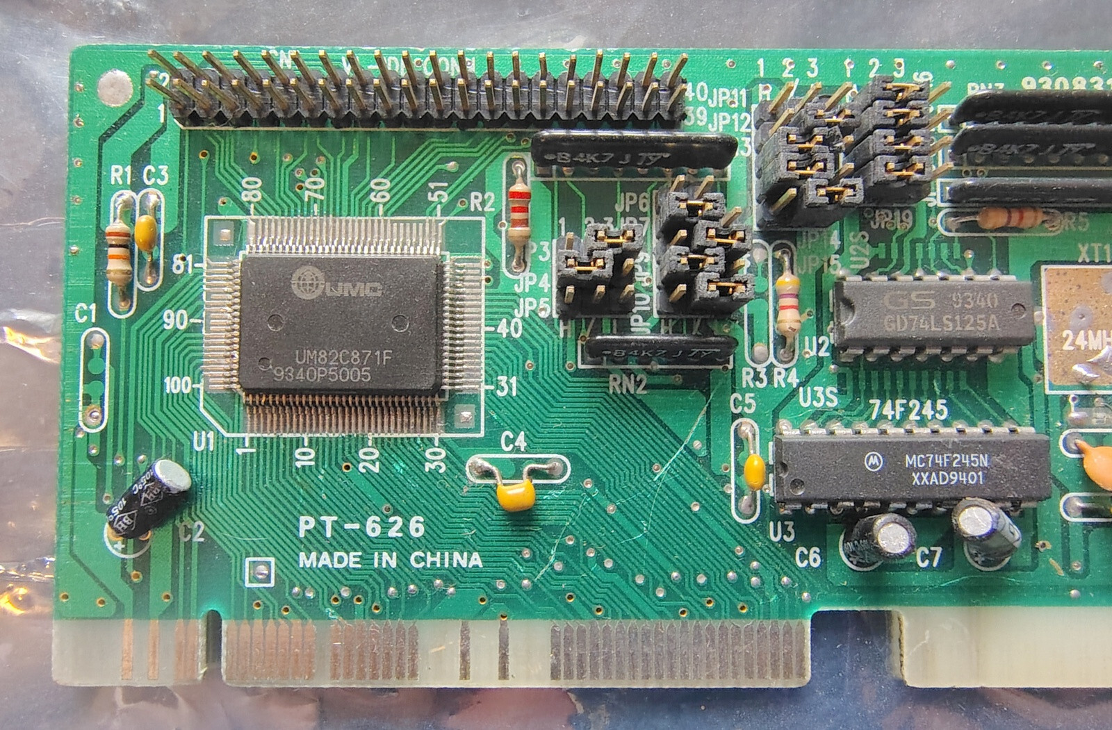 Pine Technology PT-626 VESA VLB IDE HDD IO Controller Card Board Serial 1994