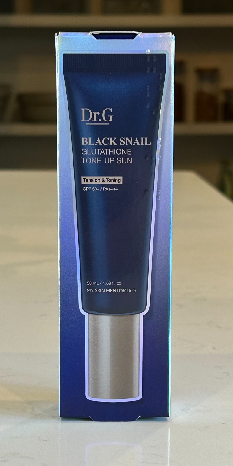 Dr.G Black Snail Glutathione Tone Up Sunscreen SPF 50+ 1.69oz/50mL Exp. 4/27