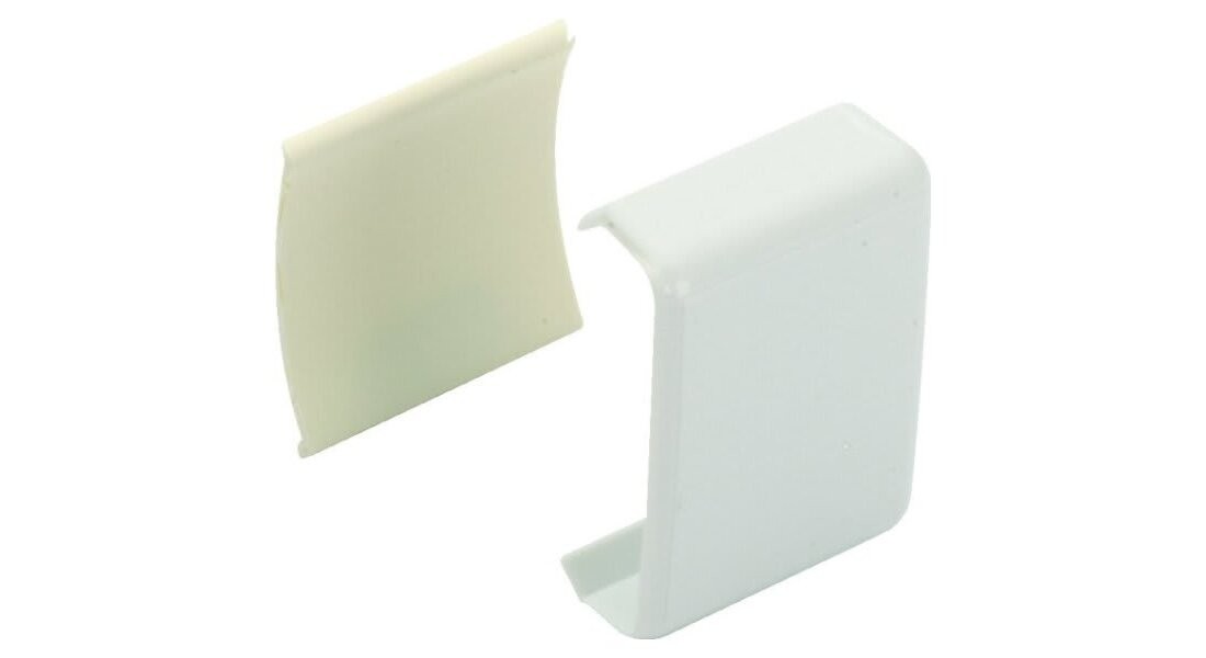 Raceway Accessory Pack, Metallic, Plastic, White, For: NM1 Wire Channels
