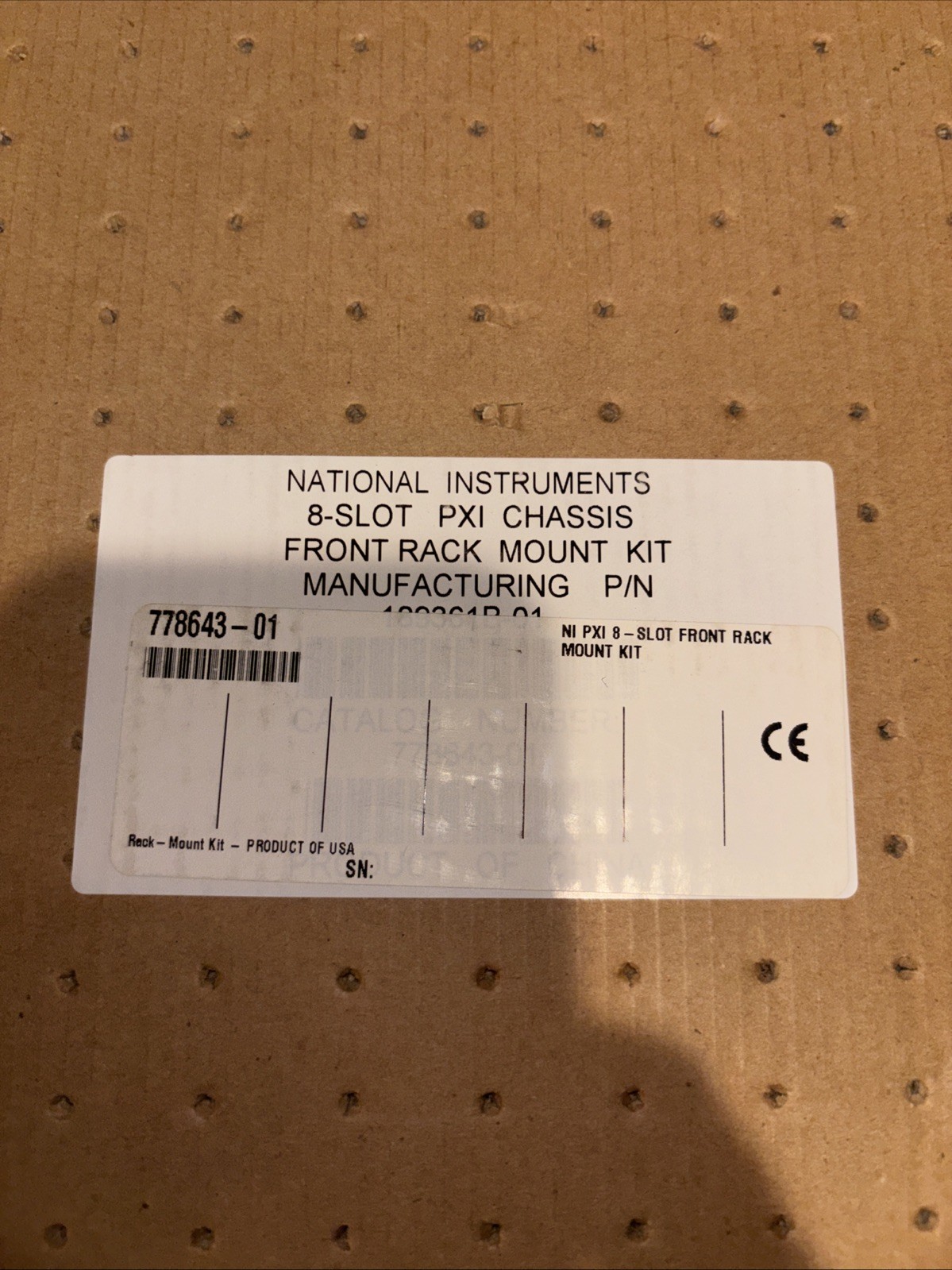 NI National Instruments 778643-01 Front Rackmount Kit for PXI - 8 Slot Mainframe