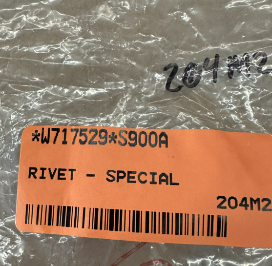 Genuine Ford Quarter Panel Rivet W717529-S900A