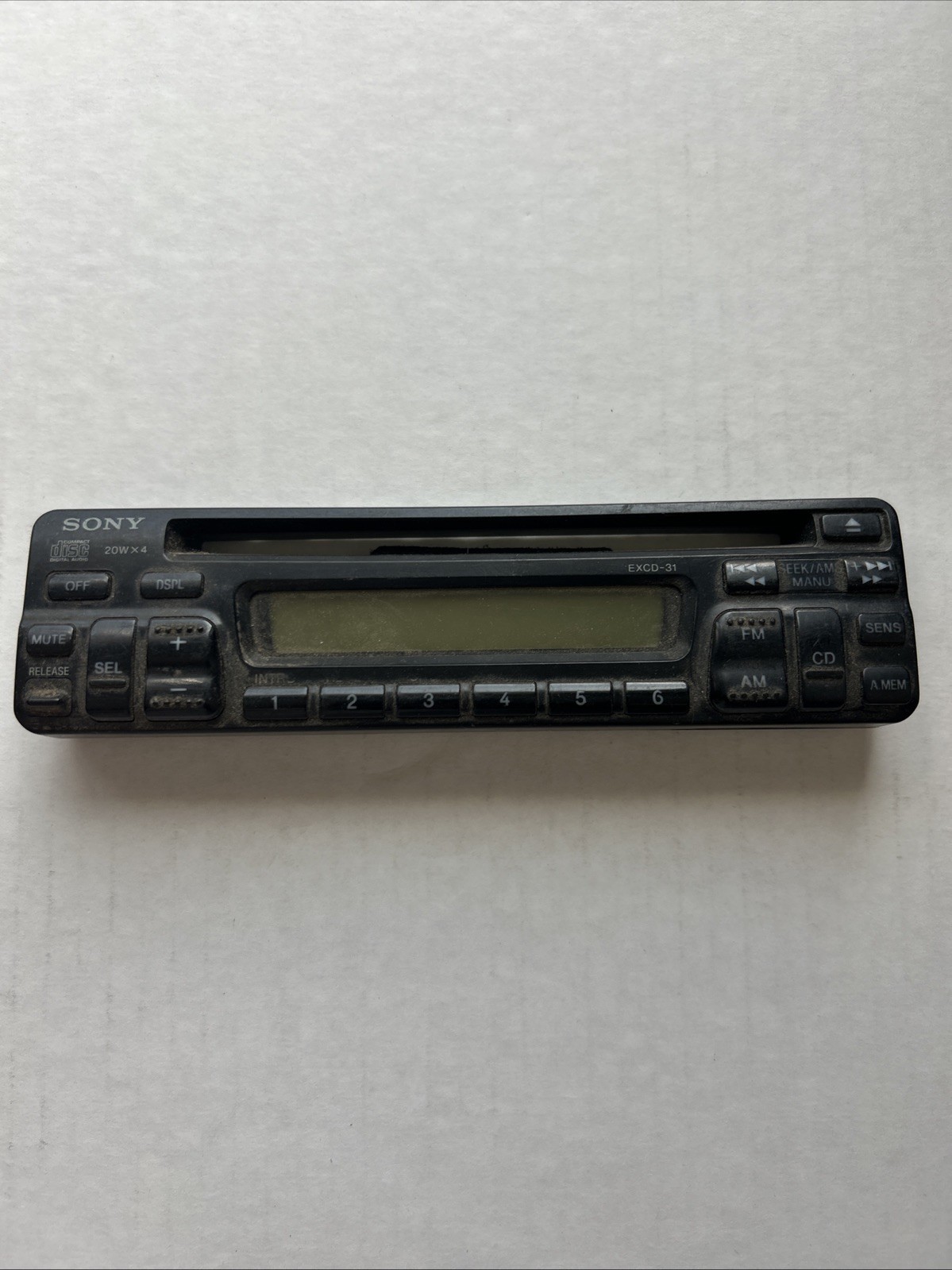 Sony EXCD-31 Replacement Faceplate For Car Stereo