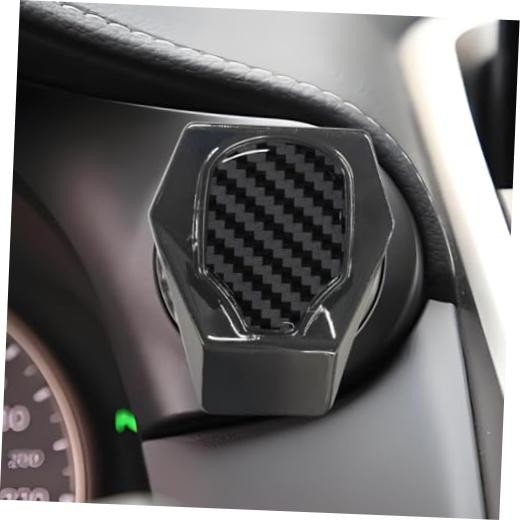 Craedli Car Engine Start Button Cover, 3D Anti-Scratch Automotive Push Armor