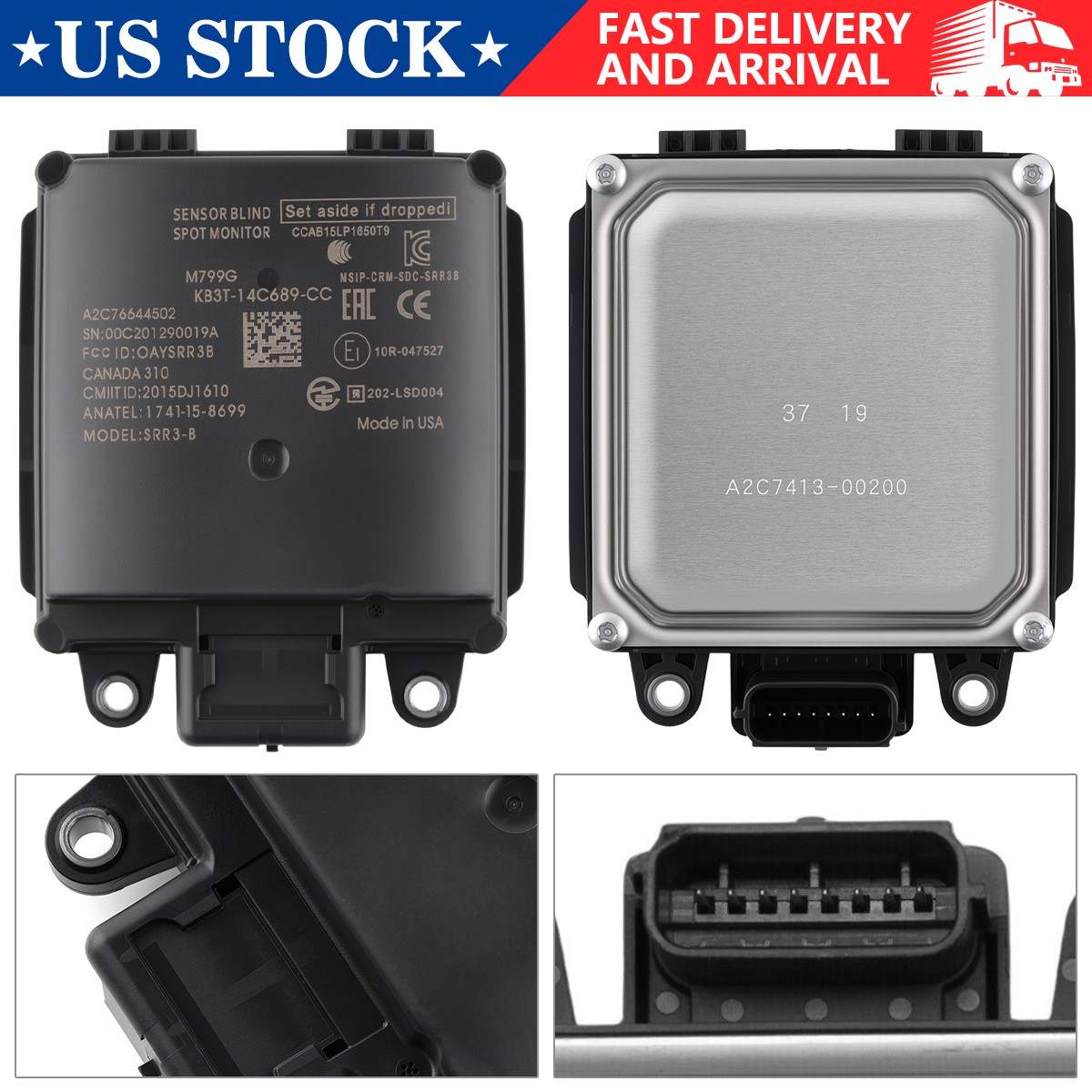 Blind Spot Radar Module Monitor for 2019-2021 Ford Ranger 2.3L TRANSIT 150 3.5L