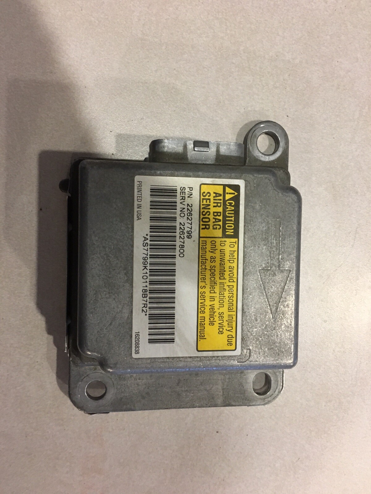 00 OLDS ALERO GRAND AM AIR BAG CONTROL MODULE COMPUTER 22627800 FREE SHIPPING