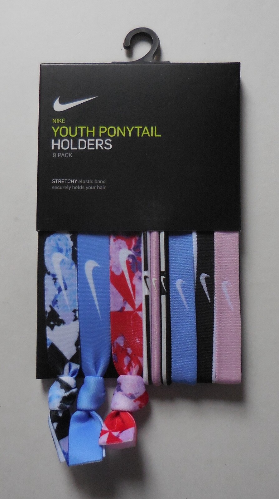 Nike Mixed Ponytail Holder Assorted 9Pk YOUTH Multicolor