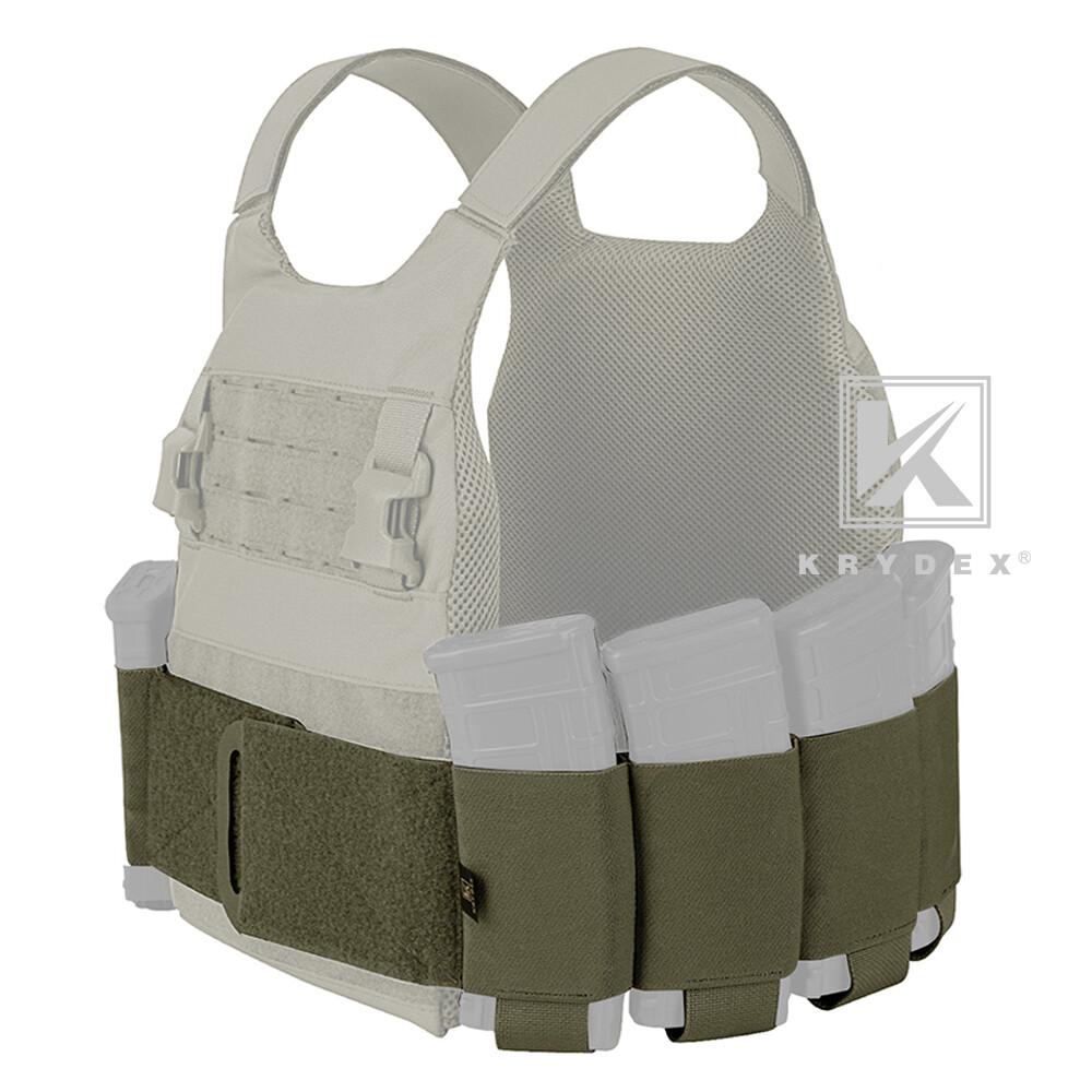 KRYDEX Tactical Stretch Cummerbund Mag Pouch for LBT FCPC Slicker Ranger Green
