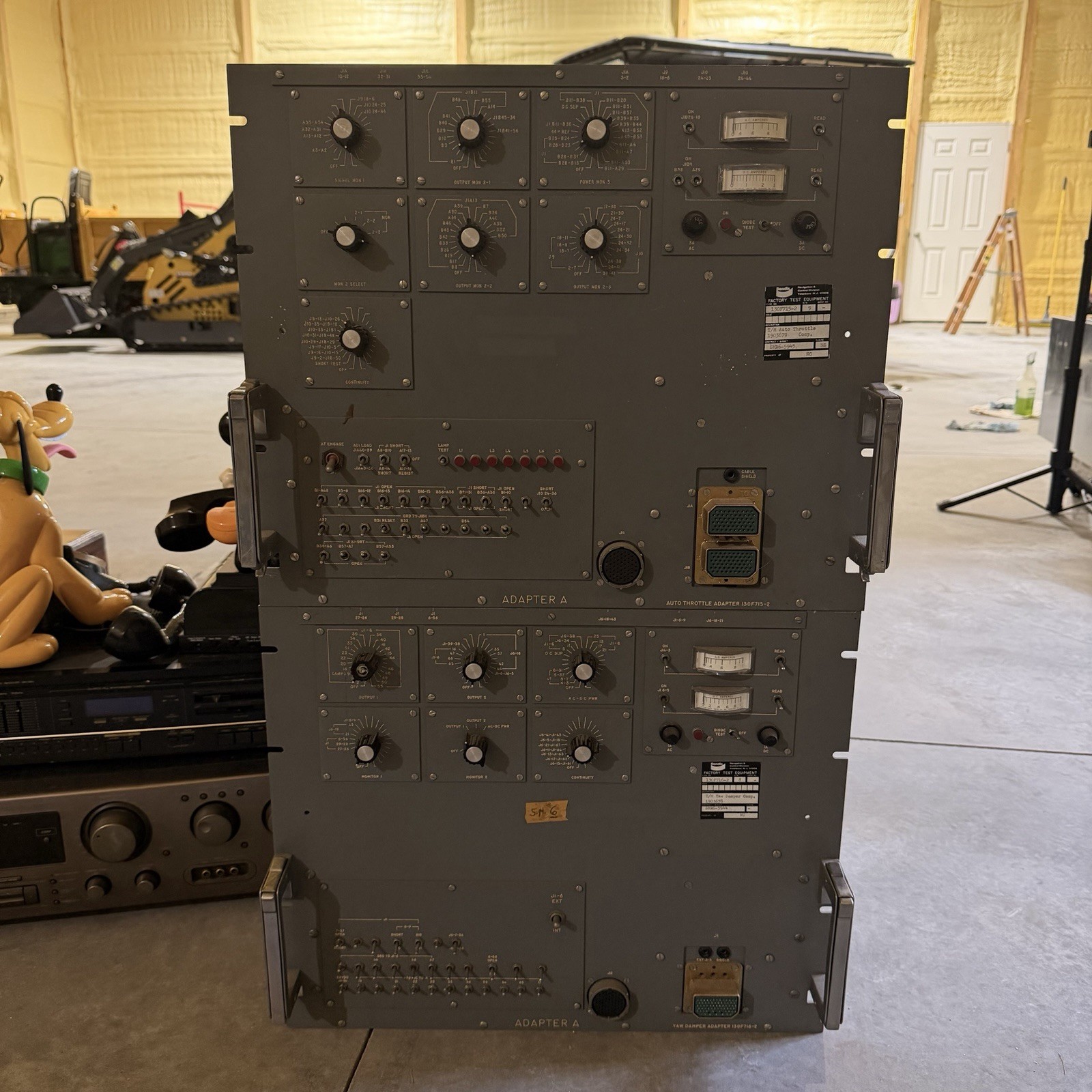 Vintage Bendix 130F715-2 & 130F716-2 Aircraft Avionics Test Equipment Pair