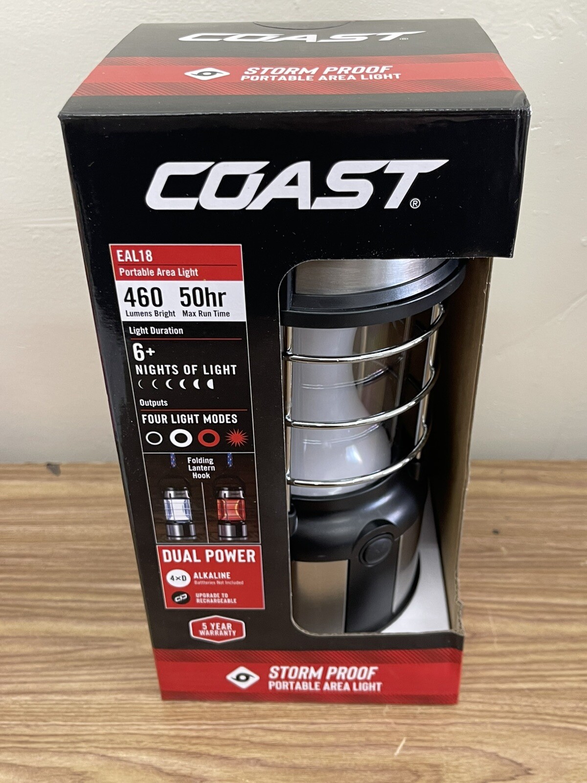 Coast Portable Area Light  EAL18 - 460 Lumens Bright