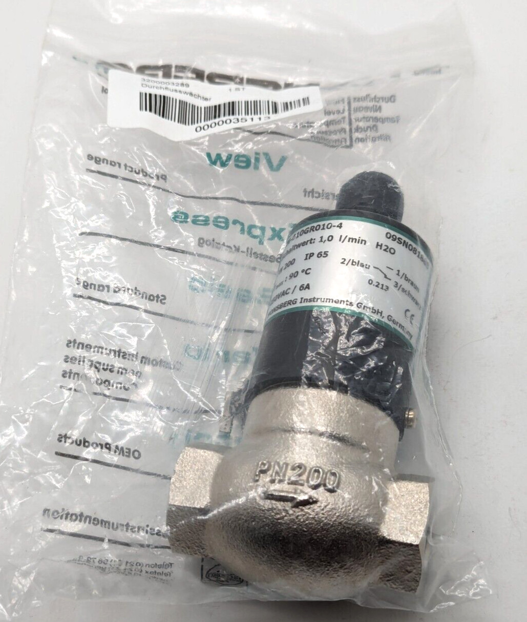 Honsberg Flow Monitor FM-010GR010-4 NEW