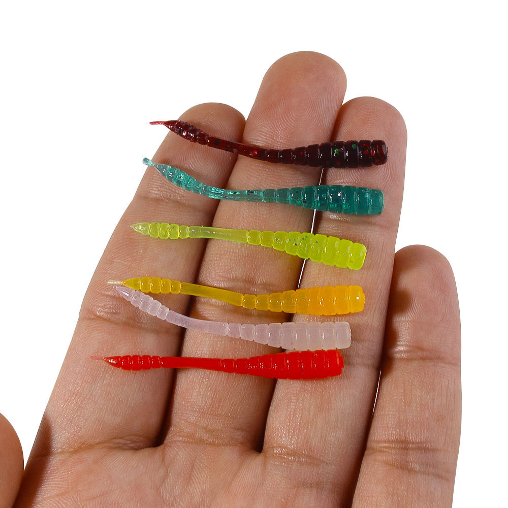 200pcs Soft Lure Silicone Bait Shad Wobbler Fishing lure Worm Swimbait 4cm/0.4g