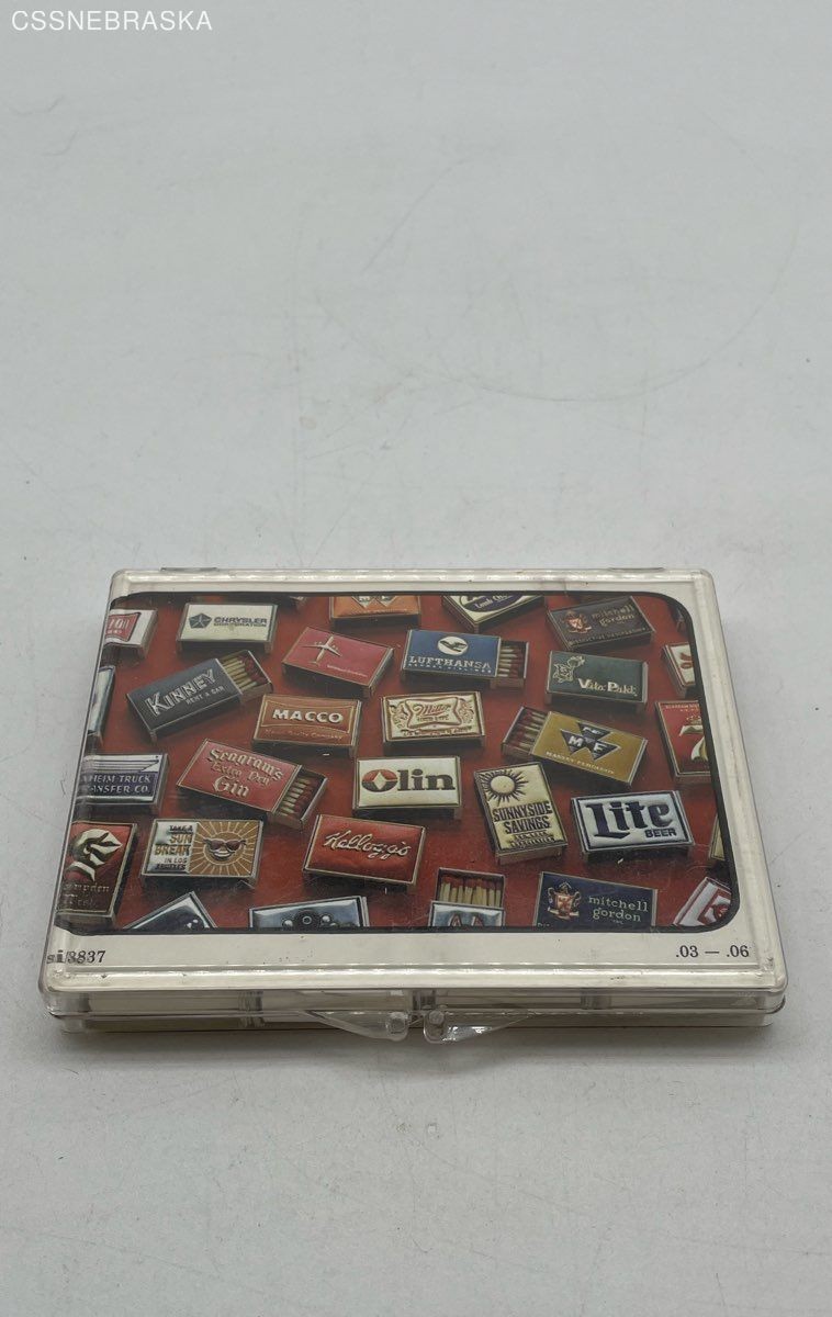 Vintage Bantam Match Classics matchboxes in a clear plastic case
