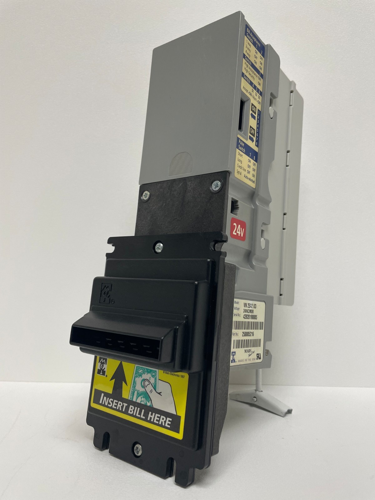 Mars VN 2522 U3 MDB BILL ACCEPTOR,  VALIDATOR $1 & $5 *COMPLETELY REBUILT*