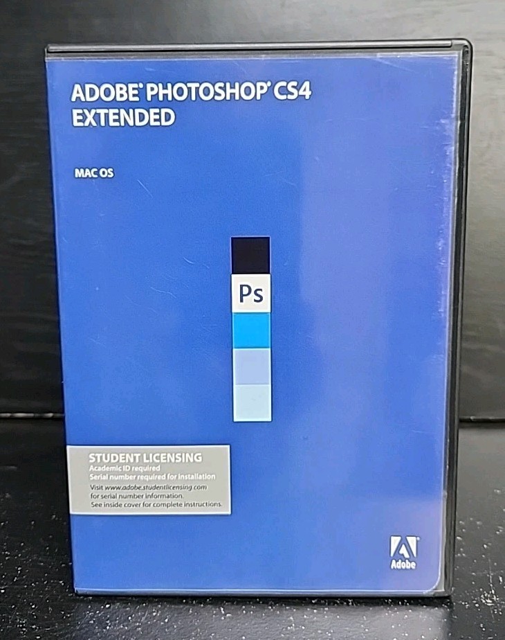 Adobe Photoshop CS4 Extended Student Edition with Serial Number - Mac OS