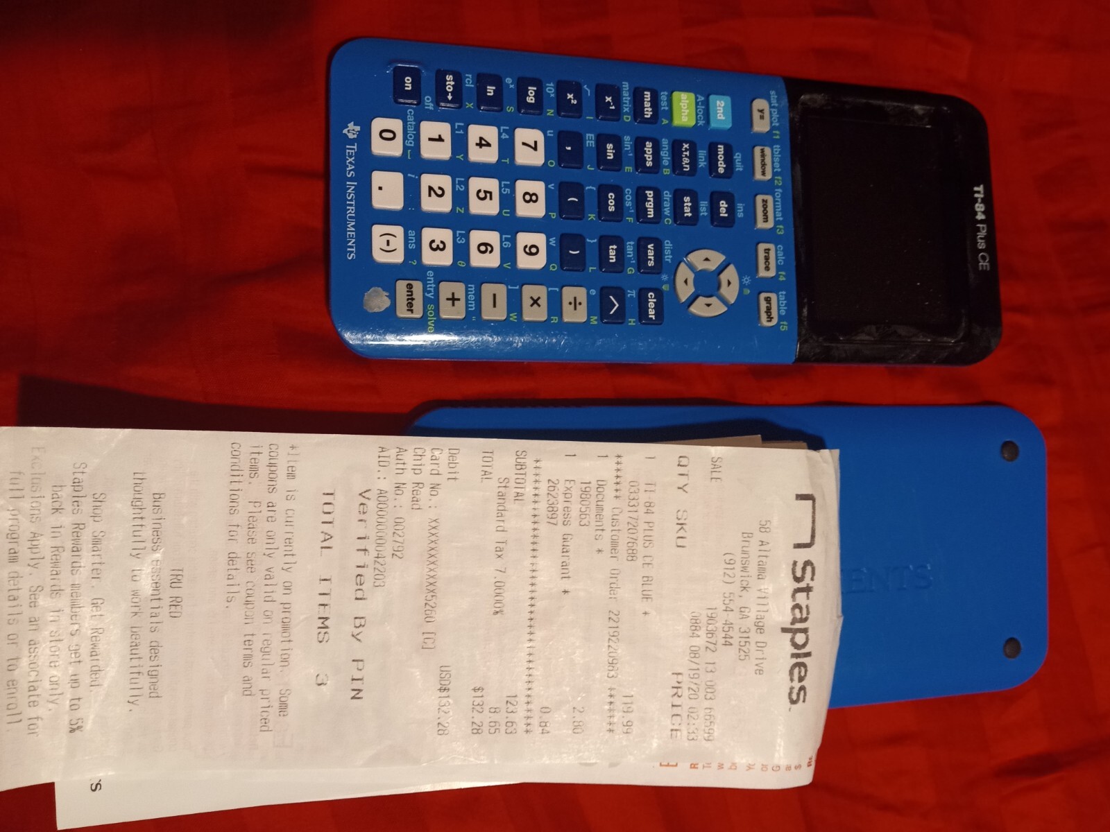 TI 84 Plus Blue 