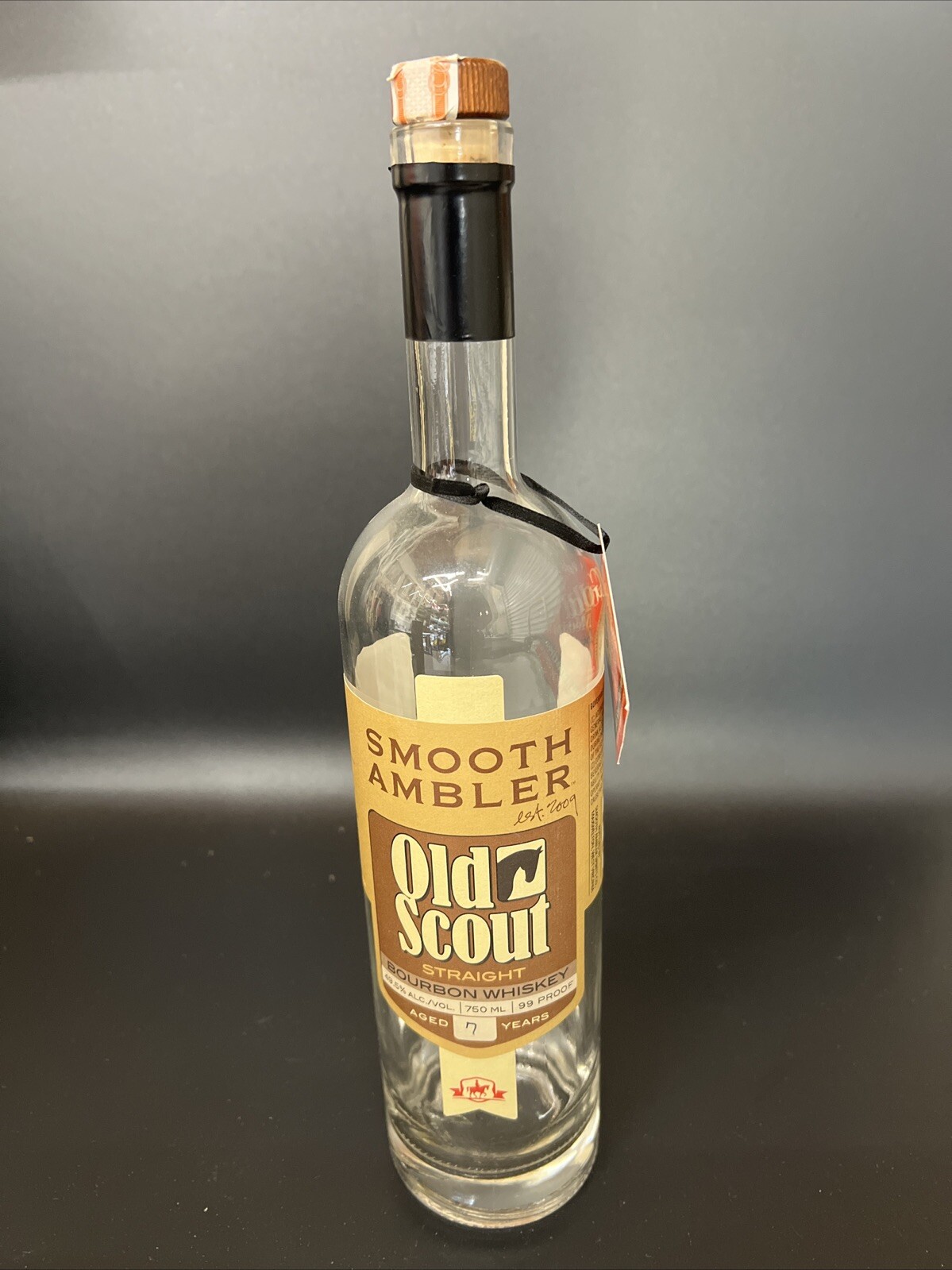 Old Scout Smooth Ambler 7 Year Single Barrel Empty Bottle