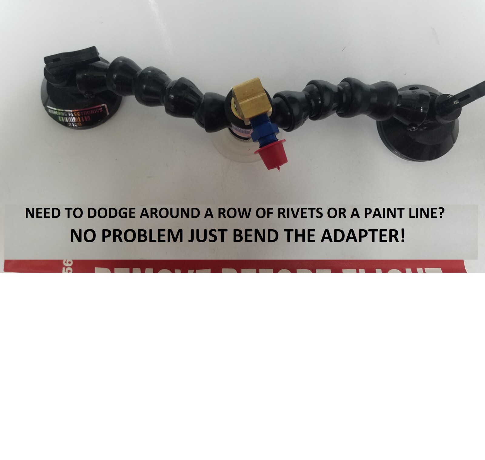 AIRBORNE ELECTRONICS AIRCRAFT STATIC PORT FLEXIBLE ADAPTER 50mm Test Pitot