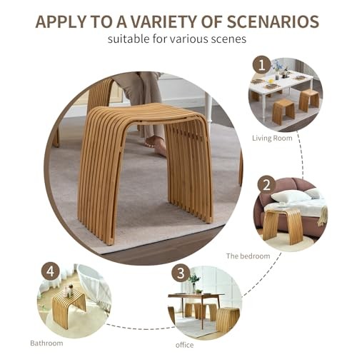 Bamboo Dining Stool and Chair - Durable and Beautifully Designed for Dining