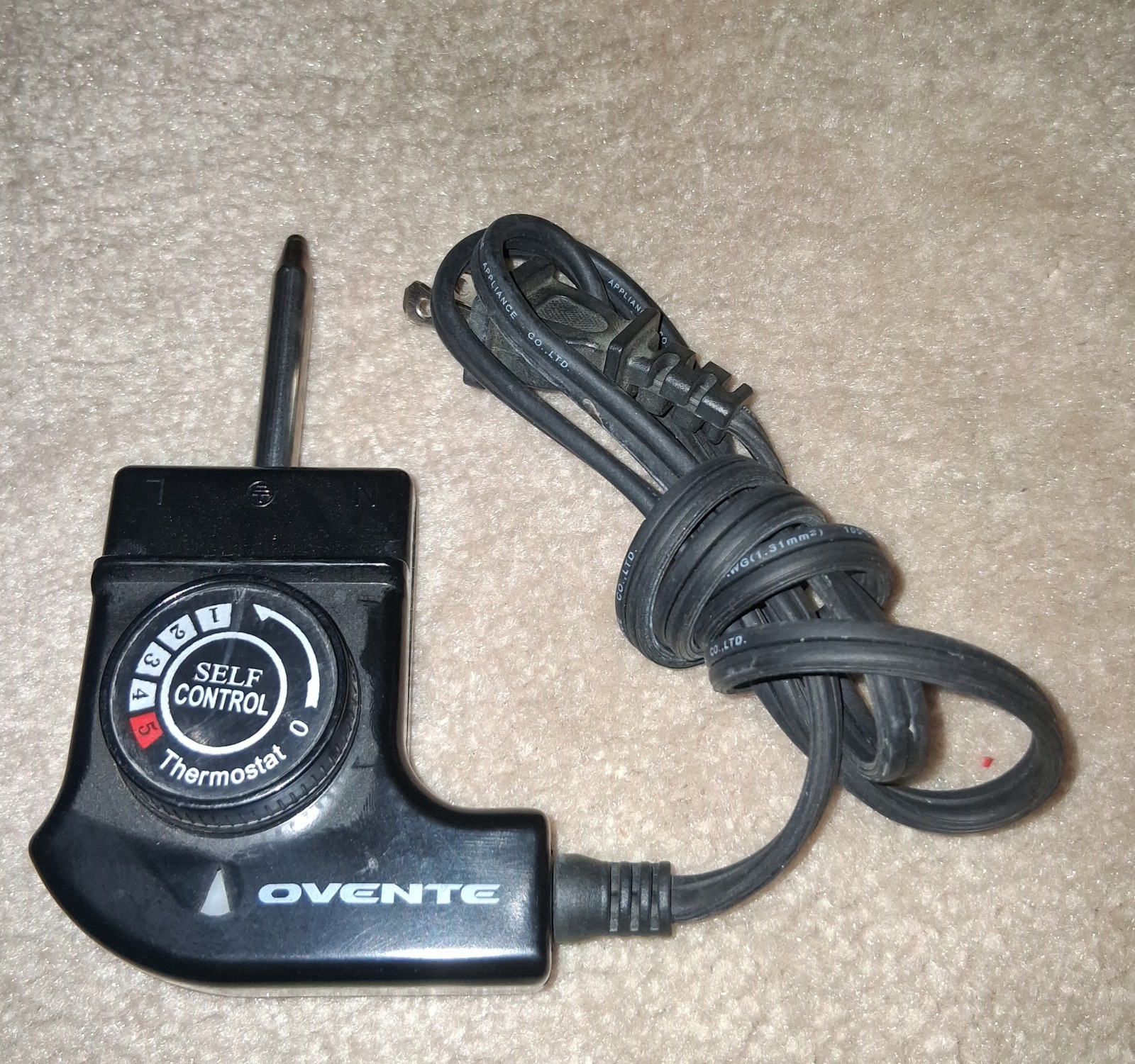 Ovente CTW 501 Heat Control Power Cord
