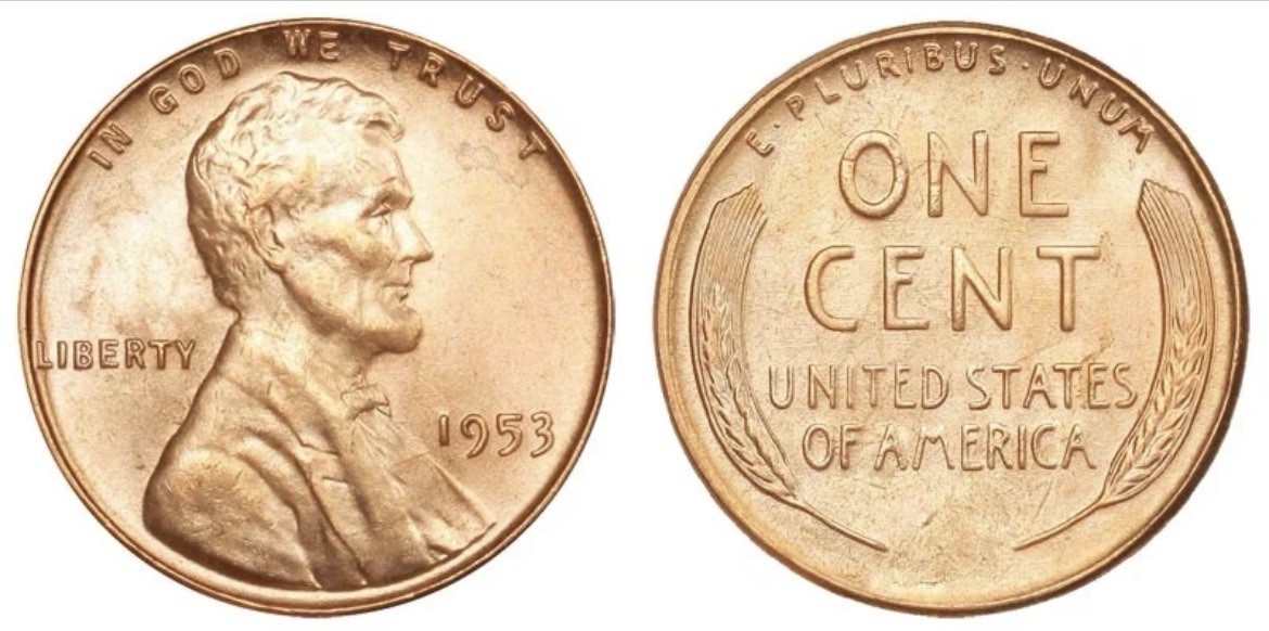 1953 P 1953P Lincoln Cent Wheat Penny Uncirculated UNC BU