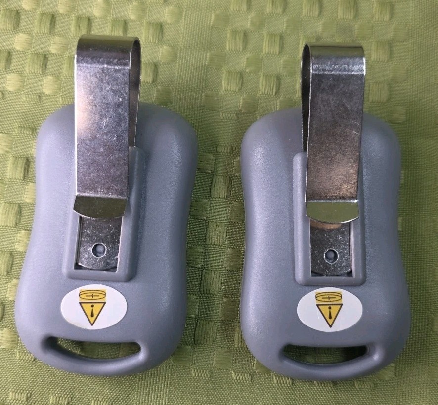 TWO For Genie GITR-3BX Three Button G3T-A Garage Gate Door Opener Visor Remote