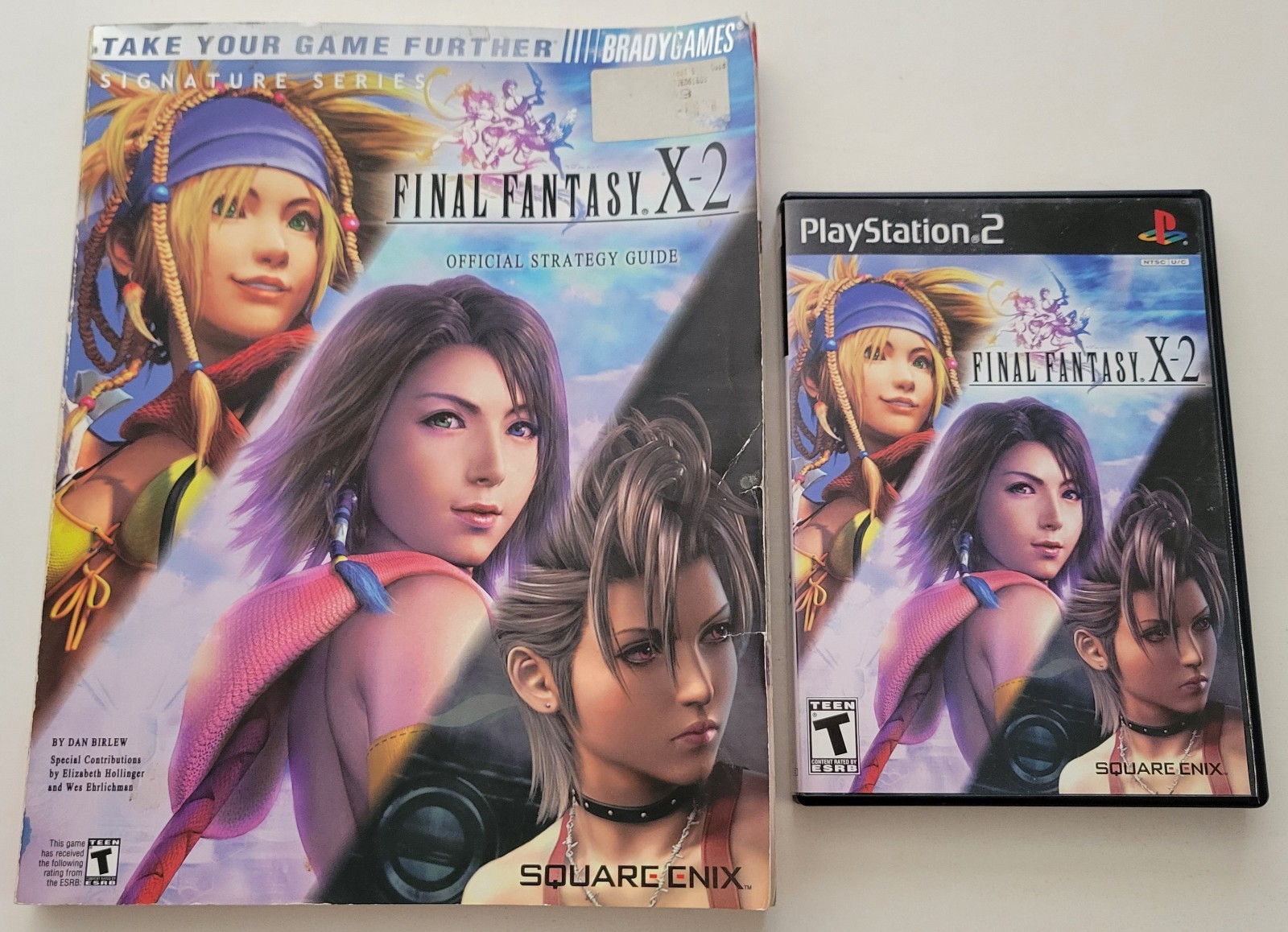 Final Fantasy X-2 (PS2, 2003) CIB w/ Strategy Guide! Square Enix Very Good Cond!
