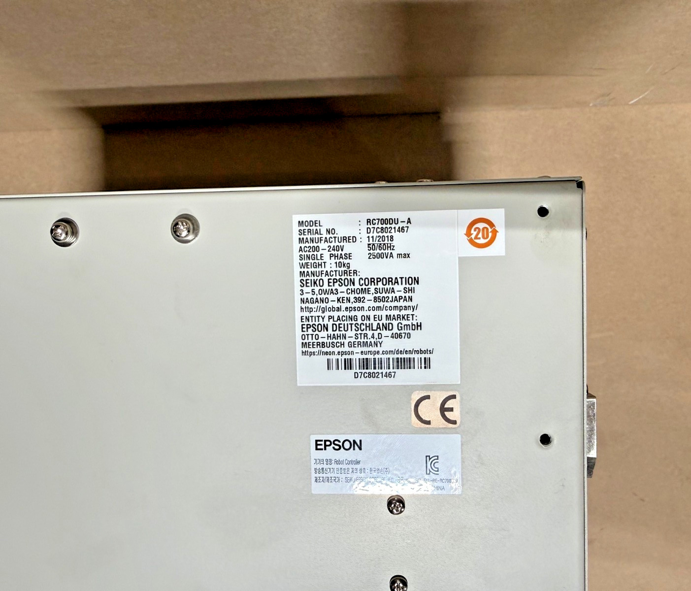 Epson G1 Scara Robot G1-171S with RC700DU-A Controller